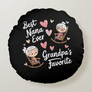 Grandparents Day Round Cushion