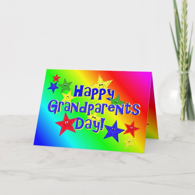 Grandparents Day Stars Card (Front)