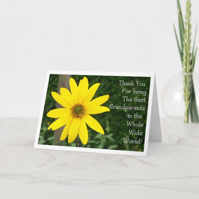 Grandparents' Day Sunflower Greeting Card (Front)