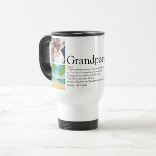 Grandparents Definition Photo Collage Travel Mug