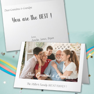 Grandparents Grandpa Grandma Day Greeting Card