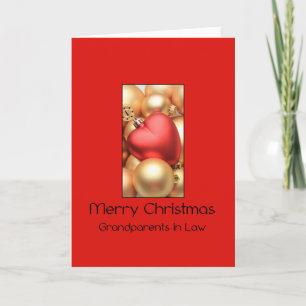 Grandparents in Law Merry Christmas card