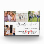 GRANDPARENTS MAKE LIFE GRAND PHOTO COLLAGE<br><div class="desc">Celebrate the warmth and joy of family with this personalised Grandparents  Gift – a stunning Photo Collage Photo Block featuring precious moments with her beloved grandkids. Crafted with care,  this unique keepsake is designed to bring smiles and cherished memories</div>