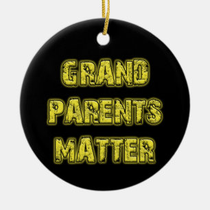 Grandparents matter - especially on Christmas! Ceramic Ornament