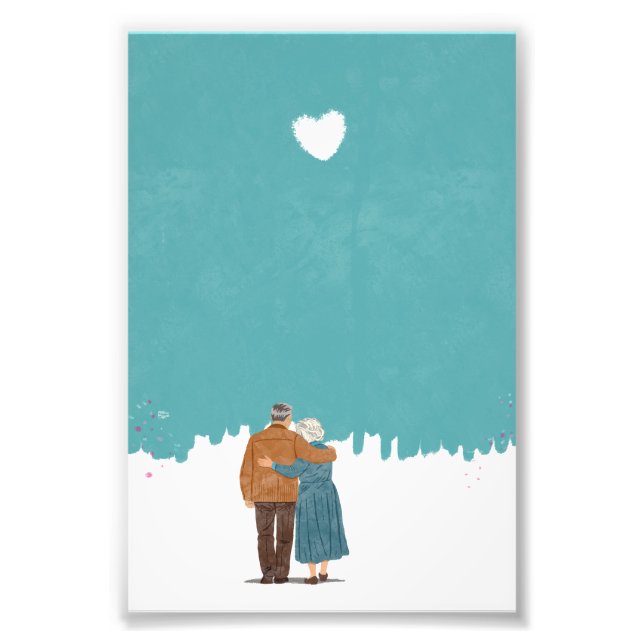 Grandparents memory photo print (Front)