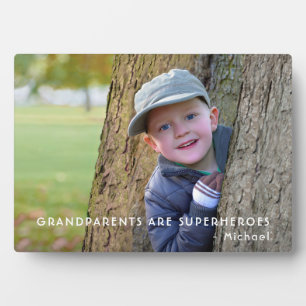 Grandparents Photo Tabletop Plaque with Easel