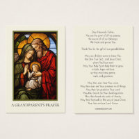 Grandparents Prayer Stained Glass Religious