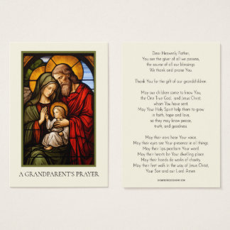 Grandparents Prayer Stained Glass Religious