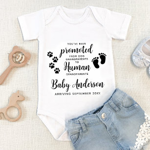 Grandparents Pregnancy Announcement Personalised Baby Bodysuit