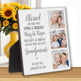 Grandparents Quote Personalised Photo Collage Plaque
