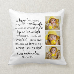 Grandparents Quote Photo Collage Cushion