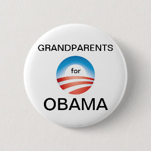 Grandparents Vote Obama 6 Cm Round Badge