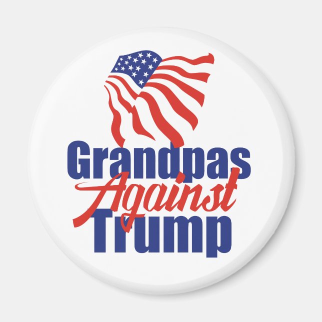Grandpas Against Trump 2024 Election Political Magnet (Front)
