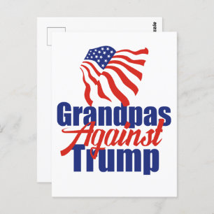Grandpas Against Trump 2024 Election Political Postcard
