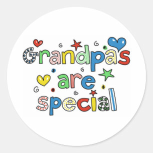 Grandpas are Special Classic Round Sticker