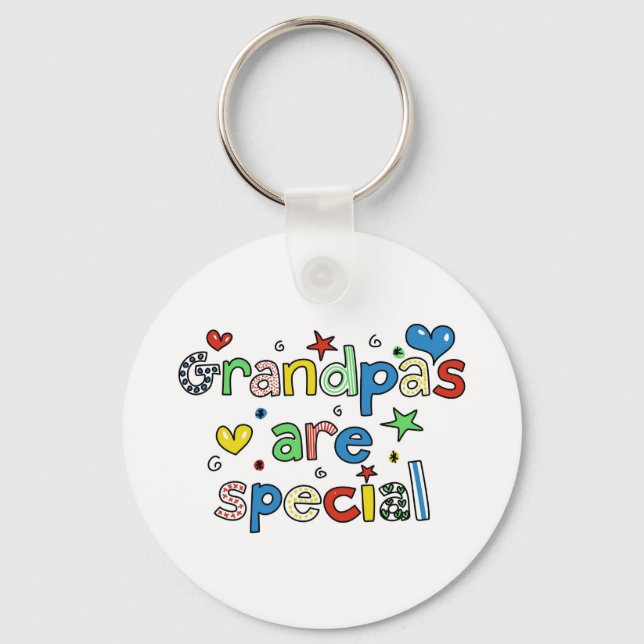 Grandpas are Special Key Ring (Front)