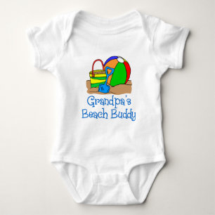 Grandpa's Beach Buddy Baby Bodysuit