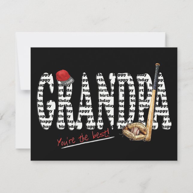 Grandpa's Birthday Party Invite (Front)