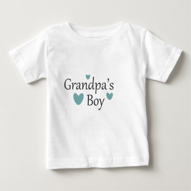 Grandpa's Boy Baby T Shirt (Front)