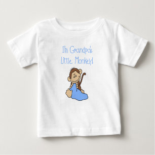 Grandpa's Boy Little Monkey Baby T-Shirt