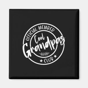 Grandpas Club Official Member Vintage For Women Me Magnet