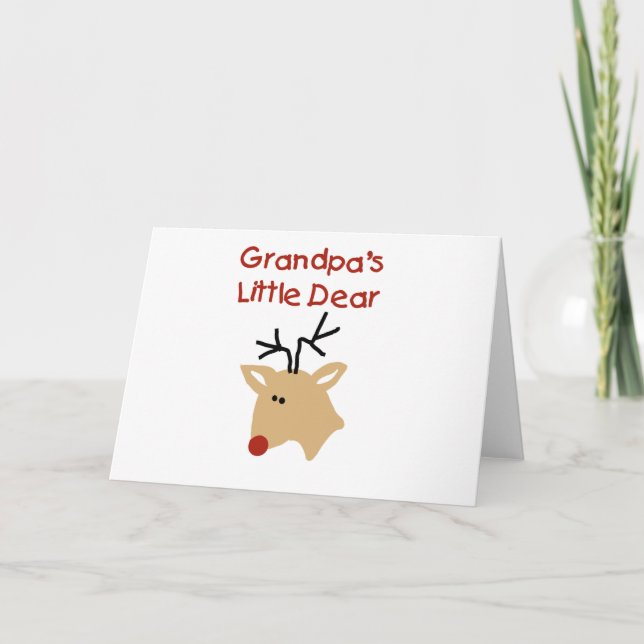 Grandpa's  Dear T-shirts and Gifts Holiday Card (Front)