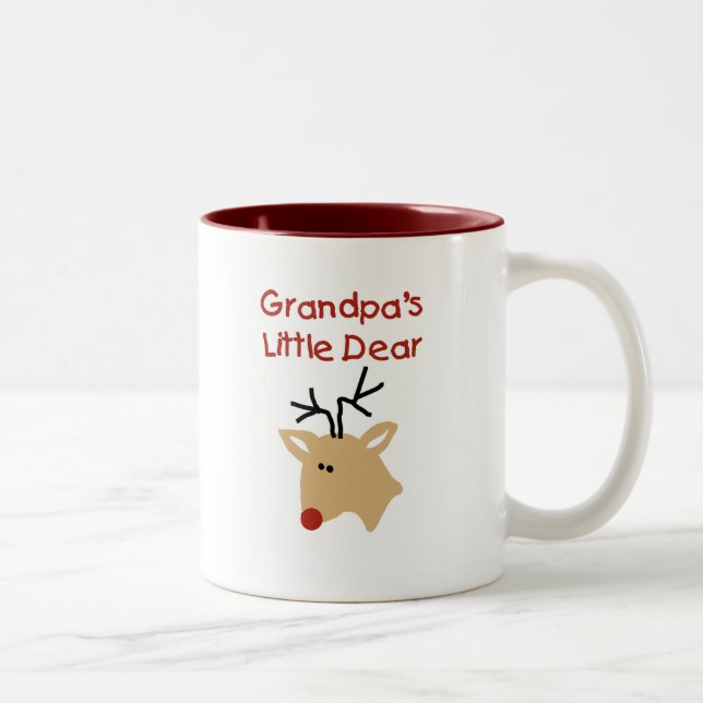 Grandpa's  Dear T-shirts and Gifts Two-Tone Coffee Mug (Right)
