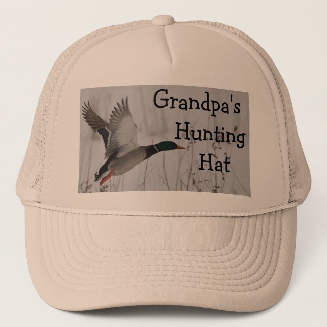 Grandpa's Duck Hunting Fashion Design by Janz Trucker Hat (Front)