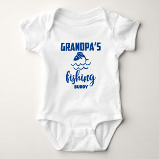 Grandpa's Fishing Buddy Baby Bodysuit