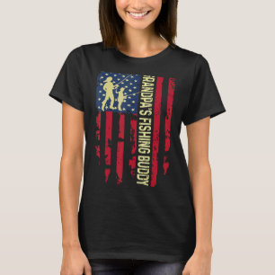 Grandpa's Fishing Buddy Dad Son Team Young Fisherm T-Shirt