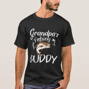 Grandpas Fishing Buddy Grandson Granddaughter T-Shirt