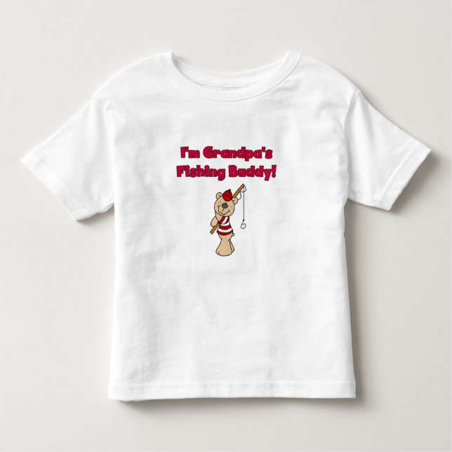 Grandpas Fishing Buddy Toddler T-Shirt (Front)