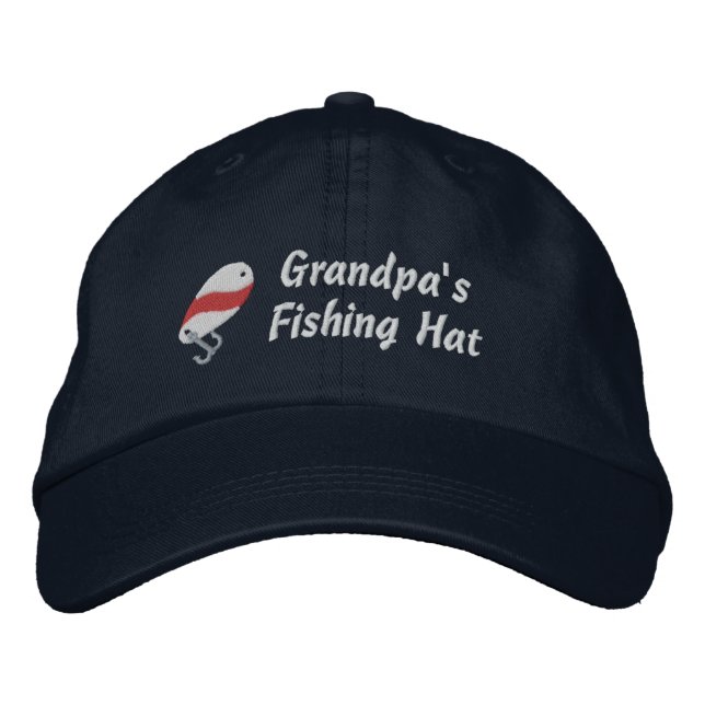 Grandpa's Fishing Hat Customisable Name (Front)