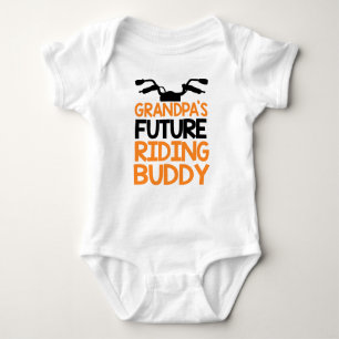 Grandpa's Future Riding Buddy Motorcycle Biker Baby Bodysuit