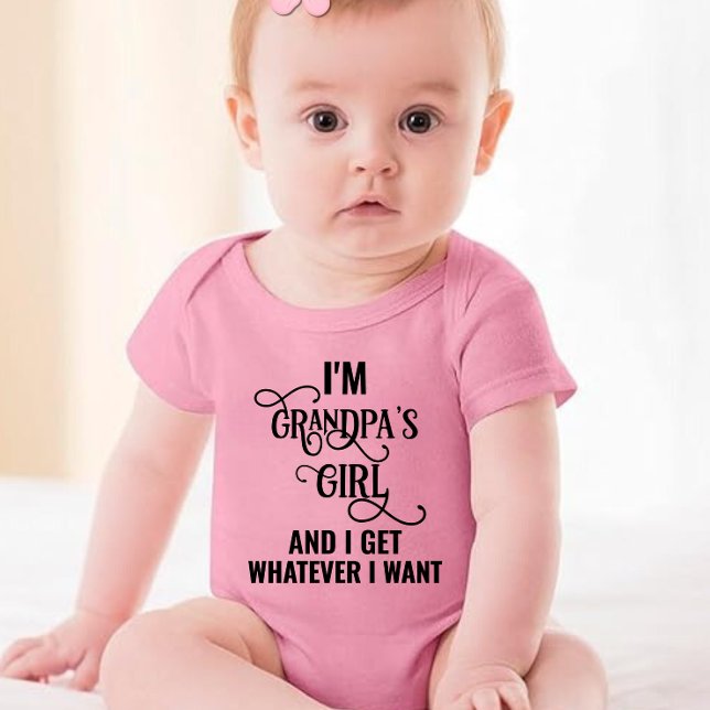 Grandpa's Girl  Baby Bodysuit (Creator Uploaded)