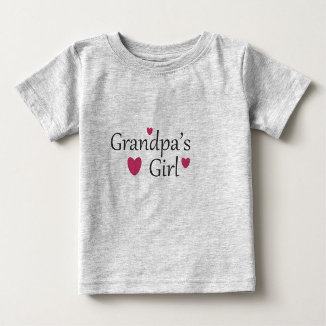Grandpas Girl Baby T Shirt (Front)