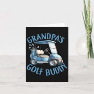 Grandpa's Gold Buddy Birthday Boy Golf Themed Matc Card