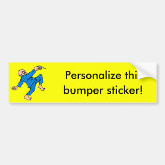 Grandpa's Got a Gun! (Personalise This!) Bumper Sticker