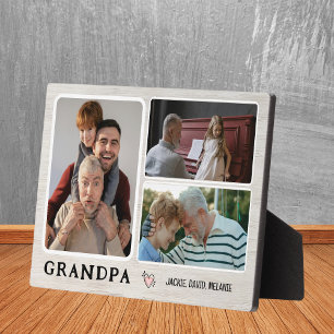 Grandpa's Grandkids: A Photo Collage Plaque