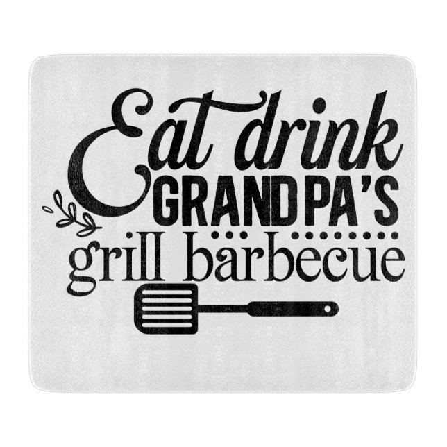 Grandpa's Grill Barbecue Cutting Board (Front)