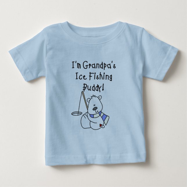 Grandpa's Ice Fishing Buddy Tshirts and Gifts (Front)