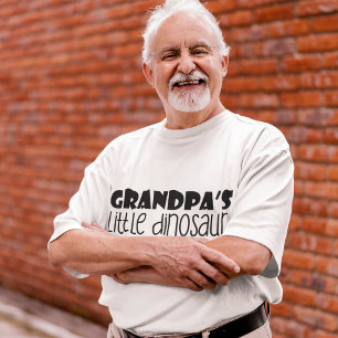 Grandpa's Little dinosaur's Quote l Funny Cool   T-Shirt
