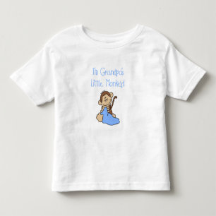Grandpa's Little Monkey - Blue Tshirts and Gifts
