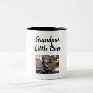 grandpa's little ones Two-Tone coffee mug