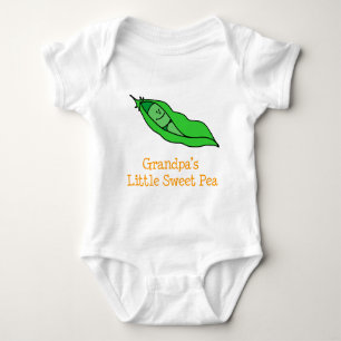 Grandpa's Little Sweet Pea Baby Bodysuit