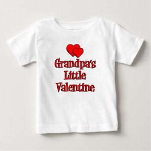Grandpa's Little Valentine Baby T-Shirt