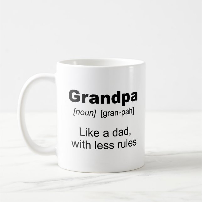 Grandpas Rule! not as much as grandmas, though Coffee Mug (Left)
