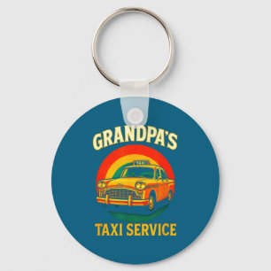 Grandpa's Taxi Service - Funny Driver Lover Key Ring