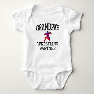 Grandpa's Wrestling Partner Baby Bodysuit