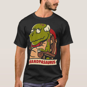 Grandpasaurus Grandpa Dinosaur Dino Lover Gift T R T-Shirt